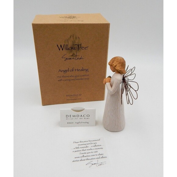 Willow Tree Angel Of Healing Nurturing Songbird Susan Lordi 1999 With Box - Picture 4 of 10